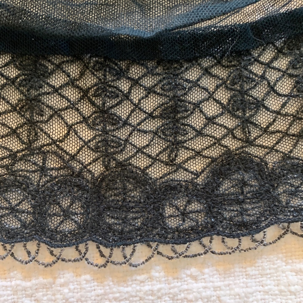 Alberta Ferretti sheer black sleeveless top - Picture 8 of 10